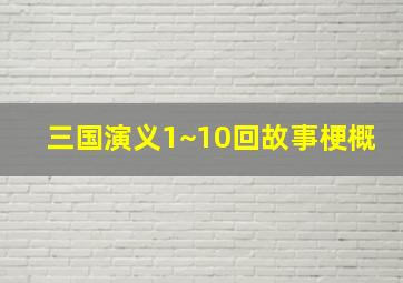 三国演义1~10回故事梗概