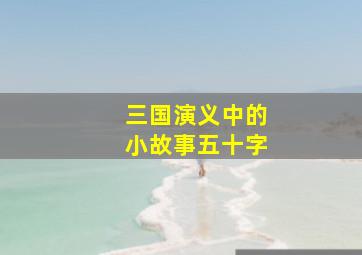 三国演义中的小故事五十字