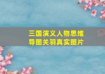 三国演义人物思维导图关羽真实图片