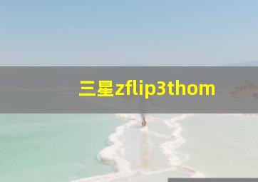 三星zflip3thom