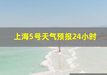 上海5号天气预报24小时