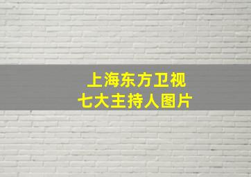 上海东方卫视七大主持人图片