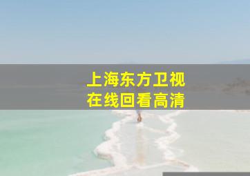 上海东方卫视在线回看高清