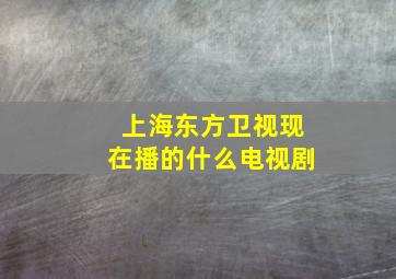 上海东方卫视现在播的什么电视剧