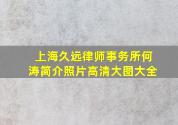 上海久远律师事务所何涛简介照片高清大图大全