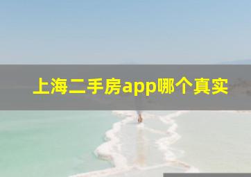 上海二手房app哪个真实