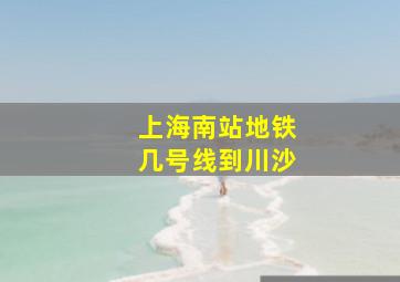 上海南站地铁几号线到川沙