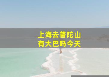 上海去普陀山有大巴吗今天