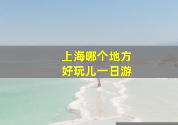 上海哪个地方好玩儿一日游