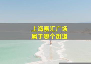 上海嘉汇广场属于哪个街道