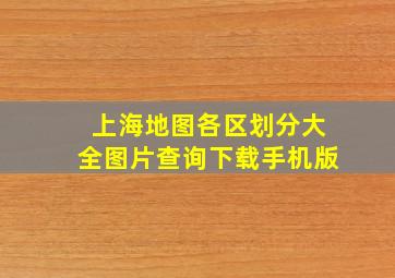 上海地图各区划分大全图片查询下载手机版