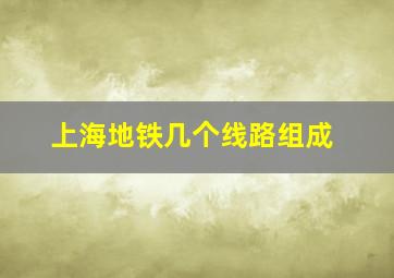 上海地铁几个线路组成