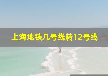 上海地铁几号线转12号线