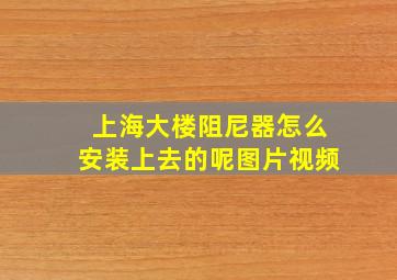 上海大楼阻尼器怎么安装上去的呢图片视频