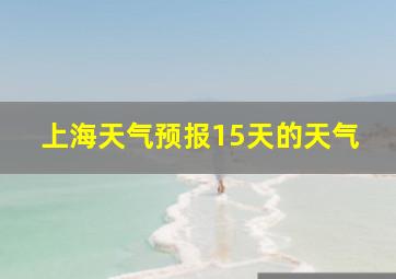 上海天气预报15天的天气