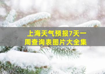 上海天气预报7天一周查询表图片大全集