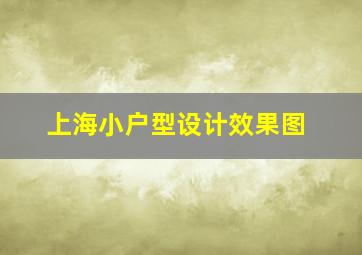 上海小户型设计效果图