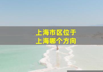 上海市区位于上海哪个方向