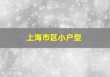 上海市区小户型