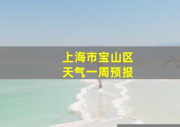 上海市宝山区天气一周预报