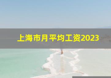 上海市月平均工资2023