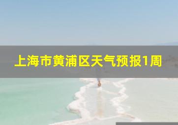 上海市黄浦区天气预报1周