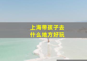 上海带孩子去什么地方好玩