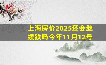 上海房价2025还会继续跌吗今年11月12号