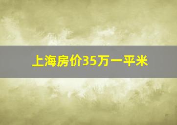 上海房价35万一平米