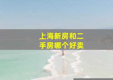 上海新房和二手房哪个好卖