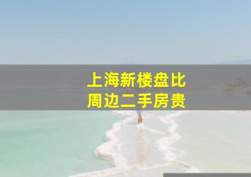 上海新楼盘比周边二手房贵