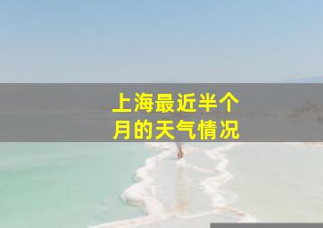 上海最近半个月的天气情况