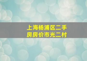 上海杨浦区二手房房价市光二村