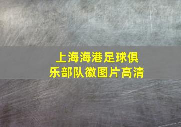 上海海港足球俱乐部队徽图片高清