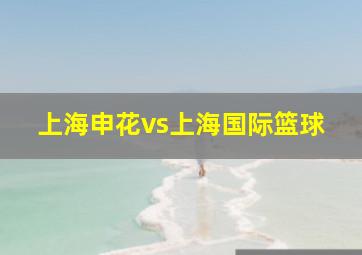 上海申花vs上海国际篮球