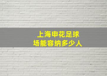 上海申花足球场能容纳多少人