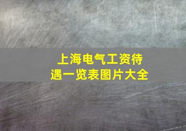 上海电气工资待遇一览表图片大全