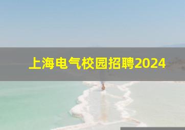 上海电气校园招聘2024