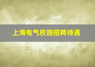 上海电气校园招聘待遇