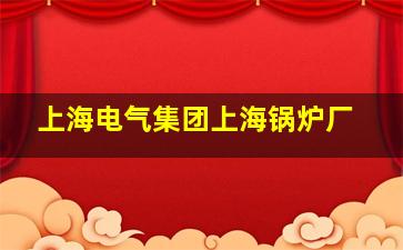 上海电气集团上海锅炉厂