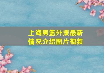 上海男篮外援最新情况介绍图片视频