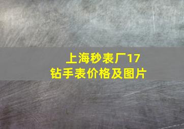 上海秒表厂17钻手表价格及图片