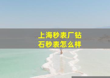 上海秒表厂钻石秒表怎么样