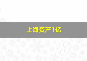 上海资产1亿