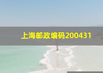 上海邮政编码200431