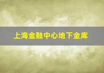 上海金融中心地下金库