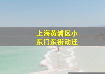 上海黄浦区小东门东街动迁