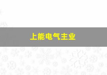 上能电气主业