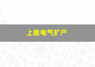 上能电气扩产