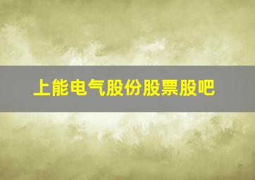 上能电气股份股票股吧